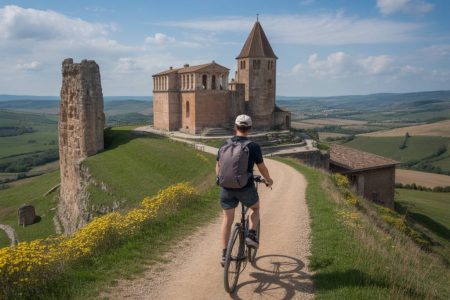 Balades à vélo autour des sites romans de l’Ain : entre spiritualité, histoire et paysages bucoliques